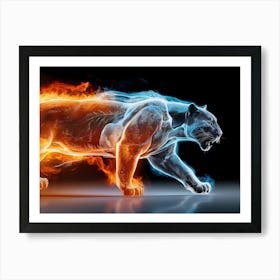 Fire Panther 1 Art Print