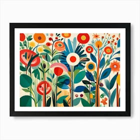 Spring Flowers In The Garden Art Print