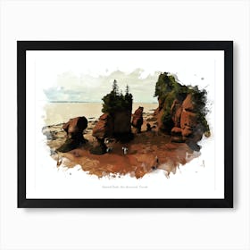 Hopewell Rocks, New Brunswick, Canada Art Print