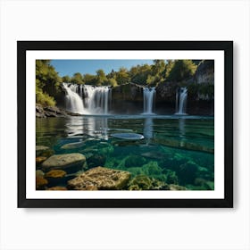 Waterfalls In Croatia Art Print