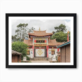 Chinese Buddhist Temple Art Print