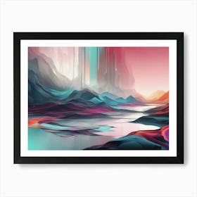 Abstract Landscape Painting 11 Art Print