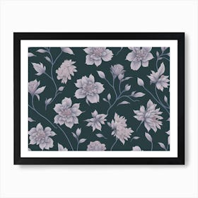 Flower Pattern (4) Art Print