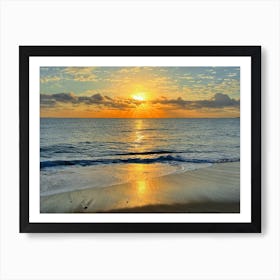 Sunset On The Beach, Fort Lauderdale 2/2023 (Sunset Series) Art Print