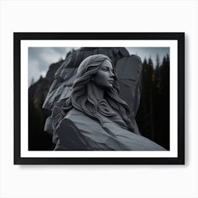 Statue Of A Woman 4 Art Print