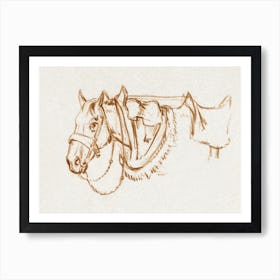 Head Of A Rigged Horse 1, Jean Bernard Art Print