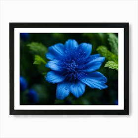 Blue Flower Art Print