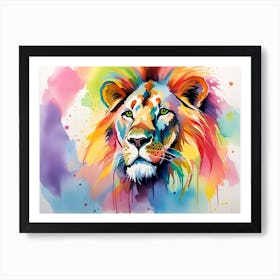 Lion Painting 49 Art Print