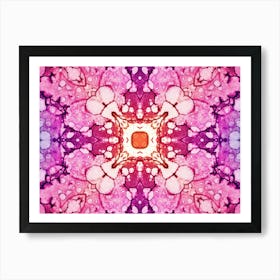 Pink And Purple Abstract Art Print