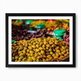 Olives At A Market Stall 1 Art Print