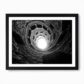 Sintra Palace Bw Art Print