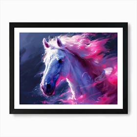 Pink Horse Art Print