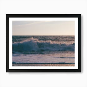 Ocean Splash at Dusk Poster