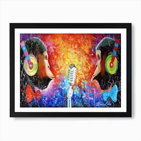 Monkey song Art Print