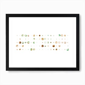 Codigo Green Brown Art Print