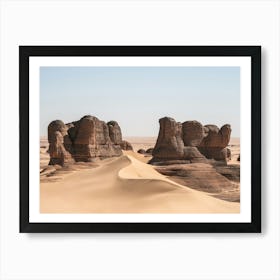 Rocks And Dunes In The Desert Art Print