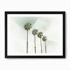 California Palm Trees Art Print