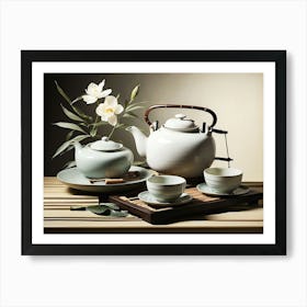 Chinese Tea Set Art Print