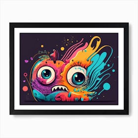 Halloween Colorful Monster 01 Art Print