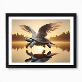 Flying Turtledove Art Print