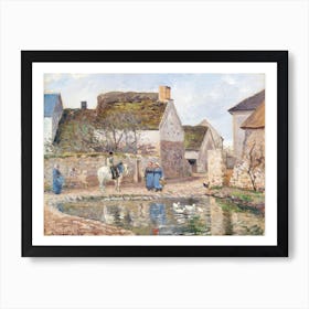 A Pond In Ennery (1874), Camille Pissarro Art Print