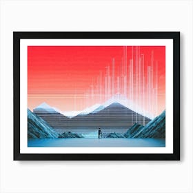 An Illustration Capturing Retro Abstract Surrealism Embedded With A Geometric Appreciation Of Mini (5) Art Print