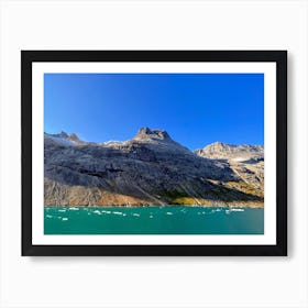 Icebergs In A Lake (Greenland Series) Art Print