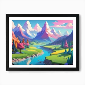 Landscape Painting Art Print