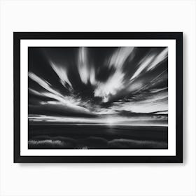 Black And White Sky Art Print