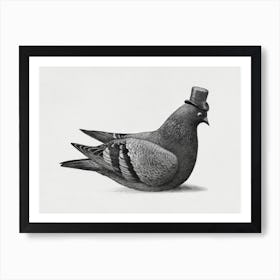 Dapper Pigeon Art Print