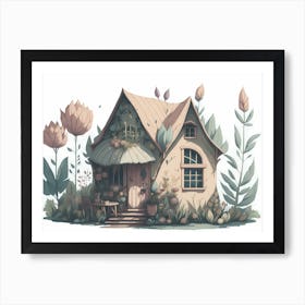 Fairy House Painting Art Print