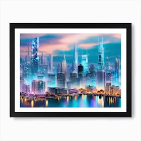 Futuristic Cityscape 23 Art Print