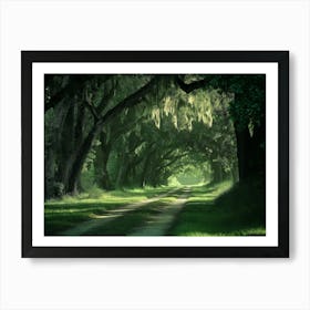 Charleston SC Edisto Island - Botany Bay Road Art Print