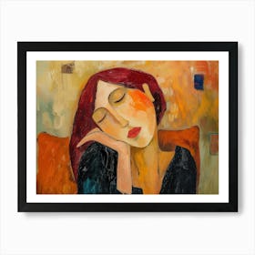 Contemporary Artwork Inspired By Amadeo Modigliani 4 Art Print