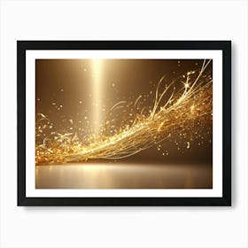 Christmass style sparkling silver gold background 9 Art Print