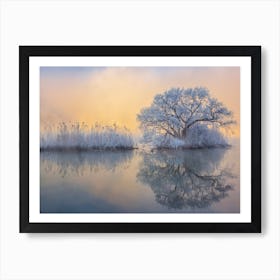 Ice Tree Art Print