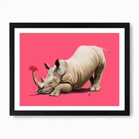 Horny (Colour) Art Print