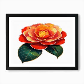 Camellia Flower 3 Art Print