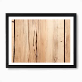 Brown wood plank texture background Art Print