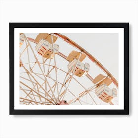 Beachside Ferris Wheel Art Print