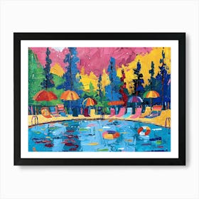 Summertime Pool Dreams Art Print