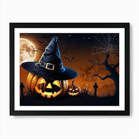 Halloween Pumpkins 5 Art Print