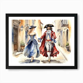 Pirate Couple Art Print