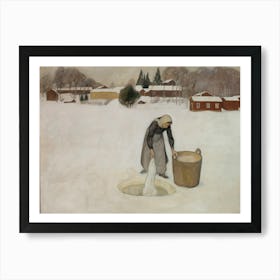 Washing On The Ice (1900), Pekka Halonen Art Print