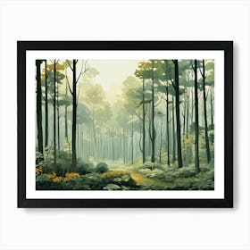 Modern Forest 3 Art Print