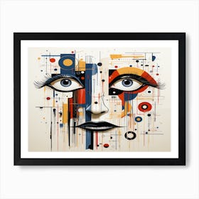 Abstract Face 1 Art Print