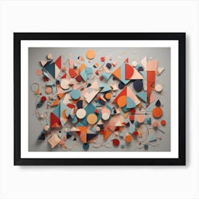 Abstract Geometric Shapes Art Print