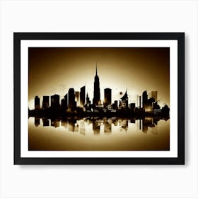 New York City Skyline 45 Art Print