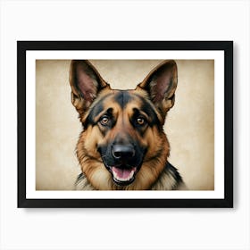 German Shepherd Art Print