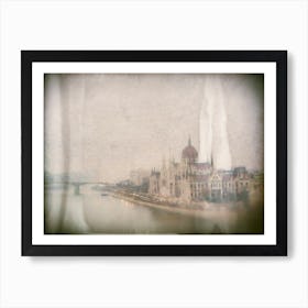 Hungarian Parliament In Winter Art Print